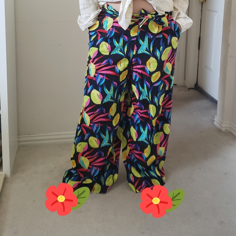 Tabitha Brown Lemon Print Pants